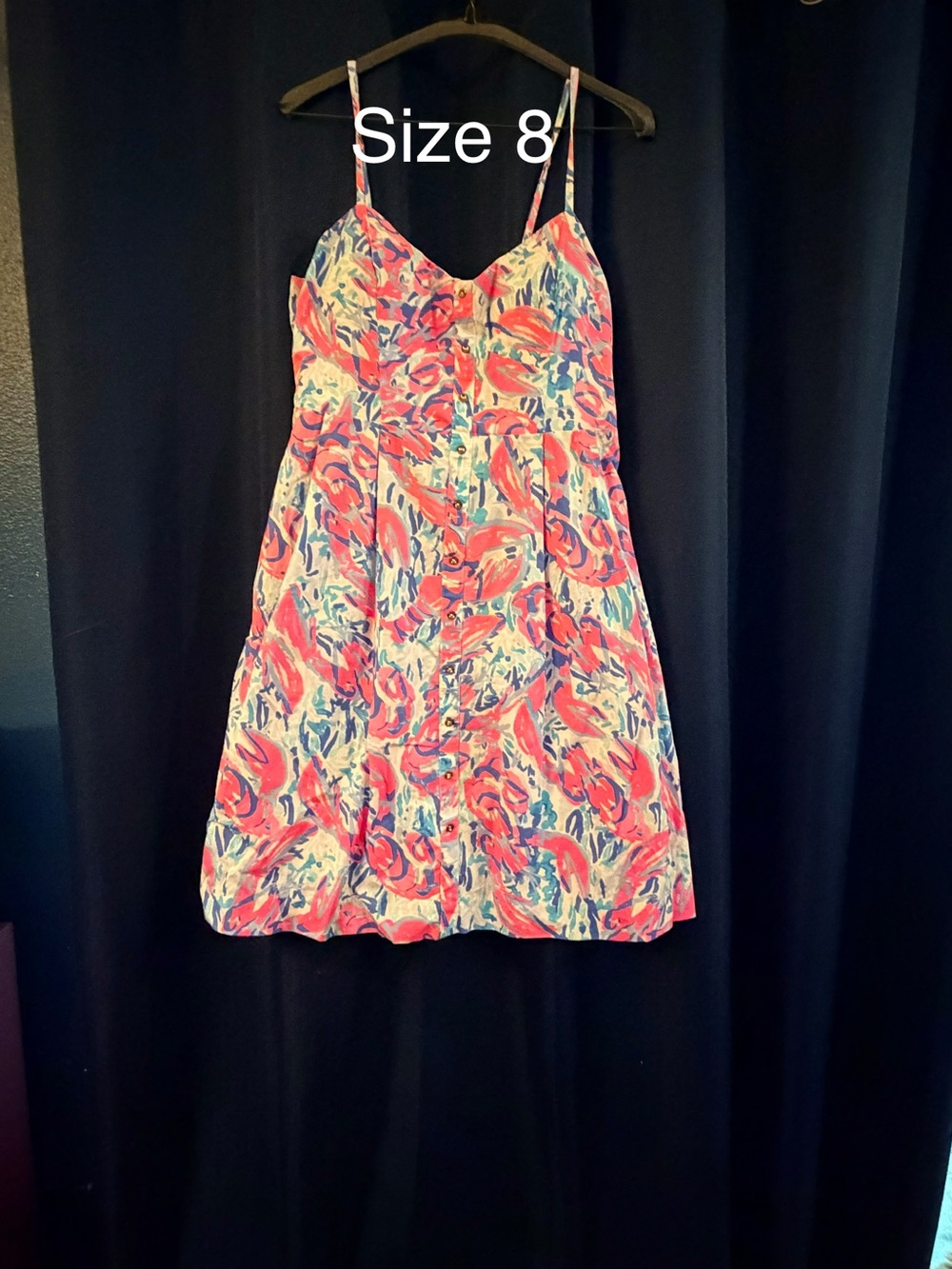 🦞 Lilly Pulitzer Lobster Print Sundress – Size 8